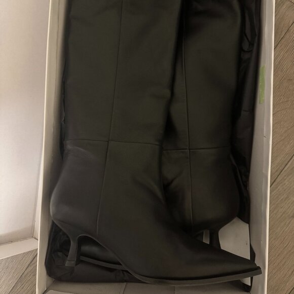 Simons Shoes - Simons leather kitten heel boots